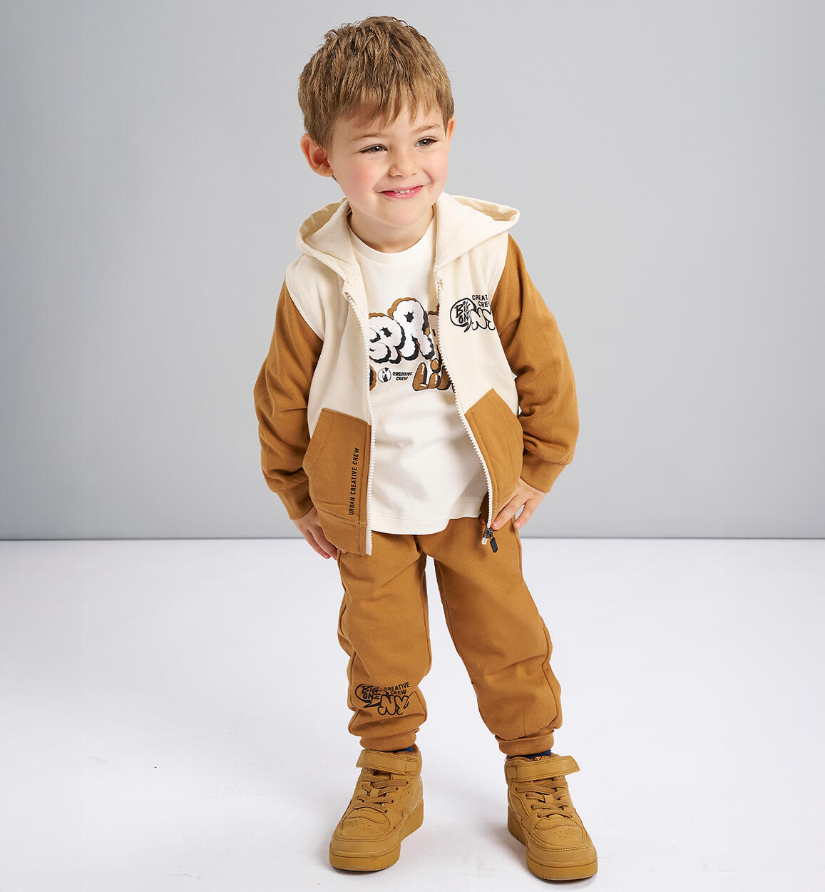 Completo bambino 3 pezzi BEIGE iDO