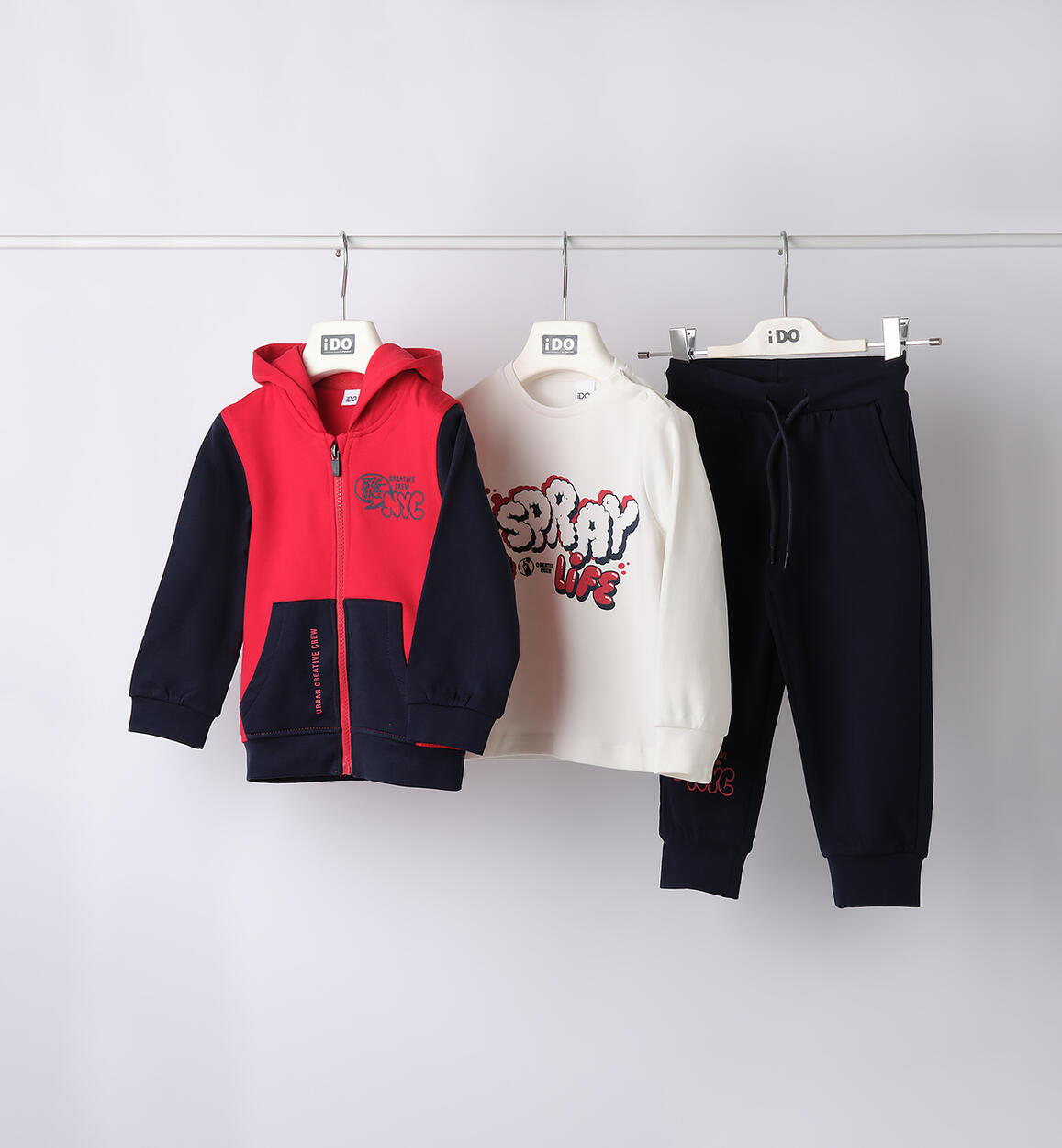 Completo bambino 3 pezzi ROSSO iDO