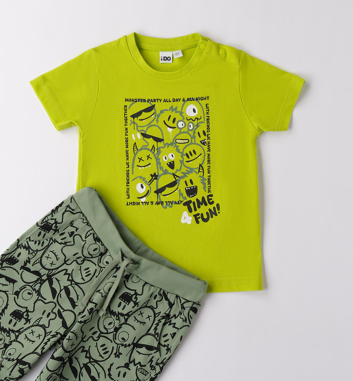 Completo bambino cotone VERDE-5237 - 1274B467G0