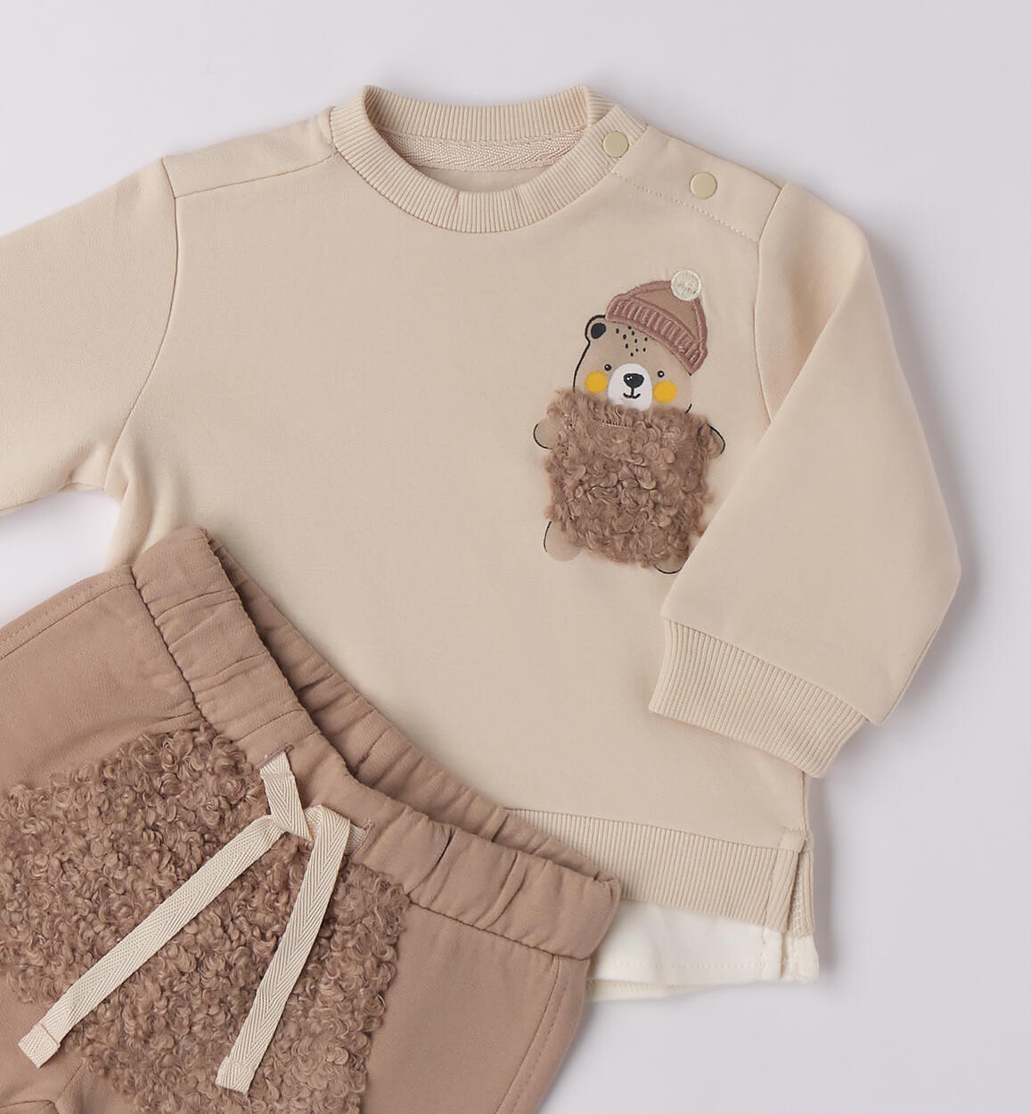 Completo bambino sportivo ECRU'-0164 - 0264F01900
