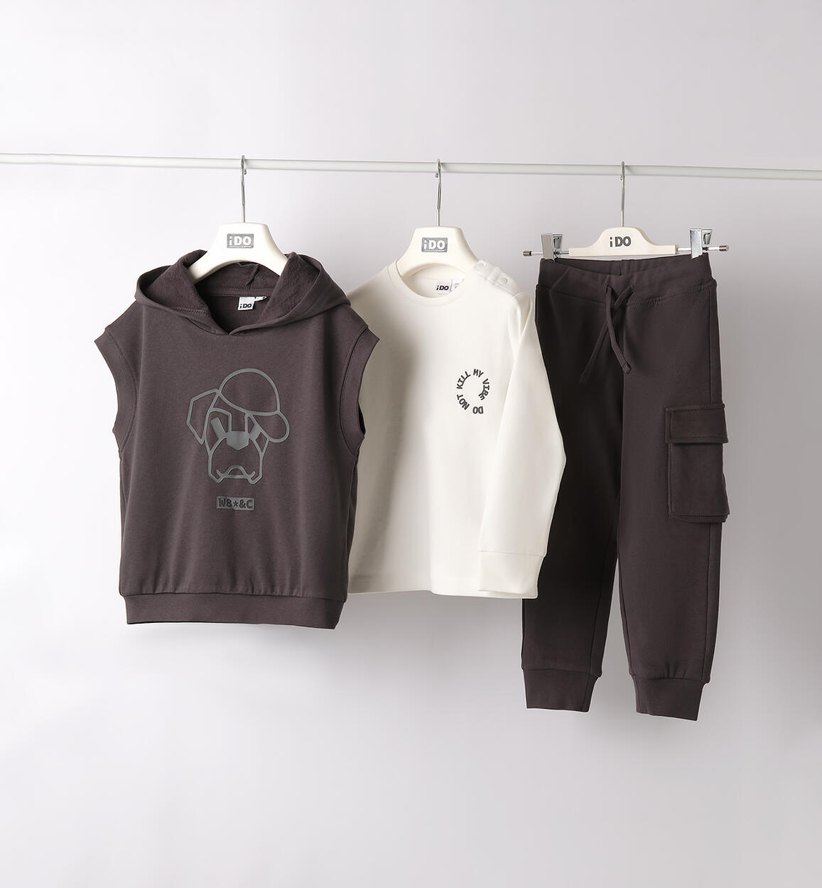 Completo bambino sportivo GRIGIO iDO