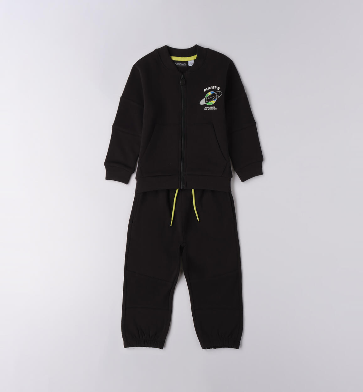 Completo bambino sportivo NERO Sarabanda