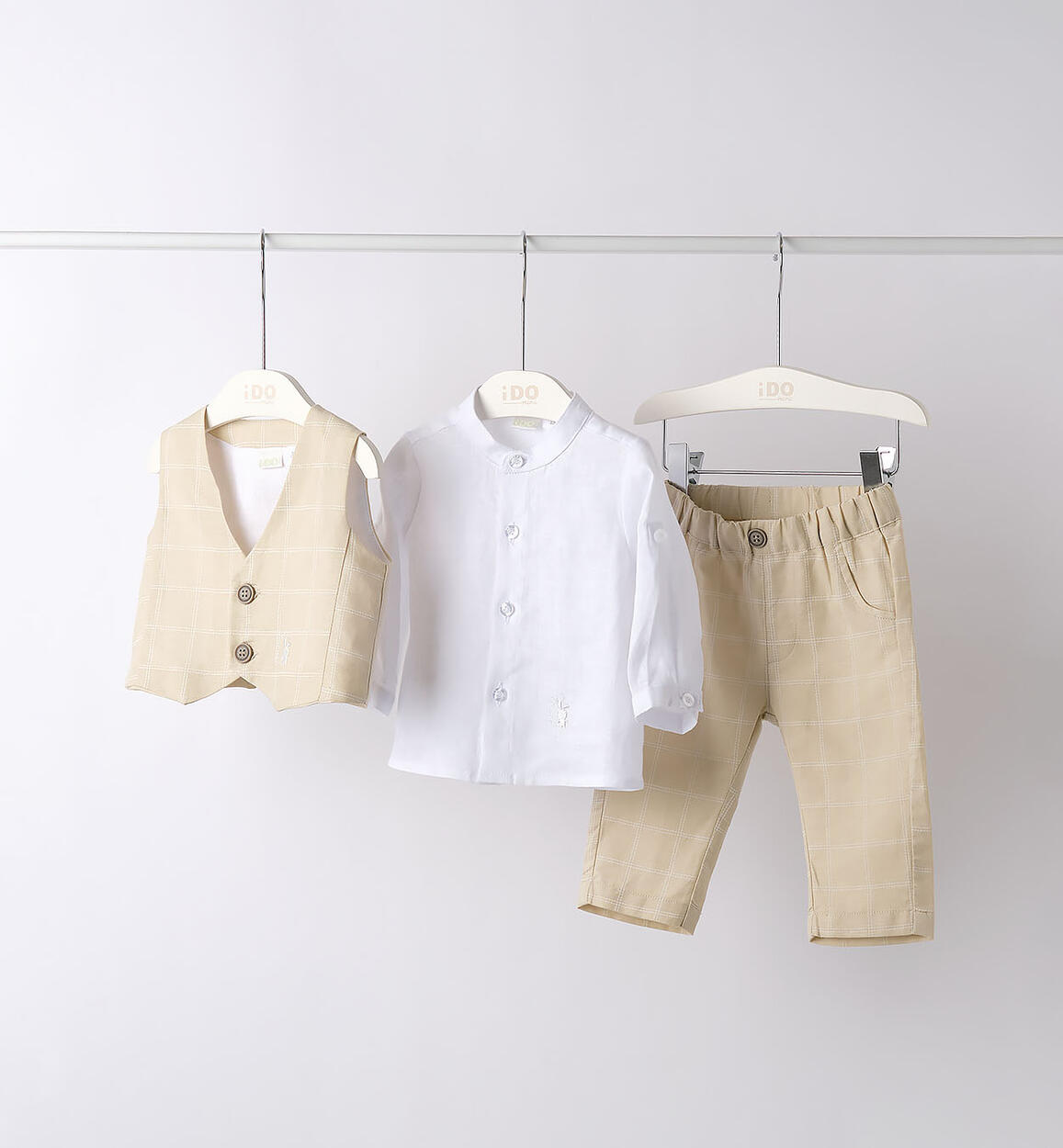 Completo battesimo bimbo BEIGE iDO