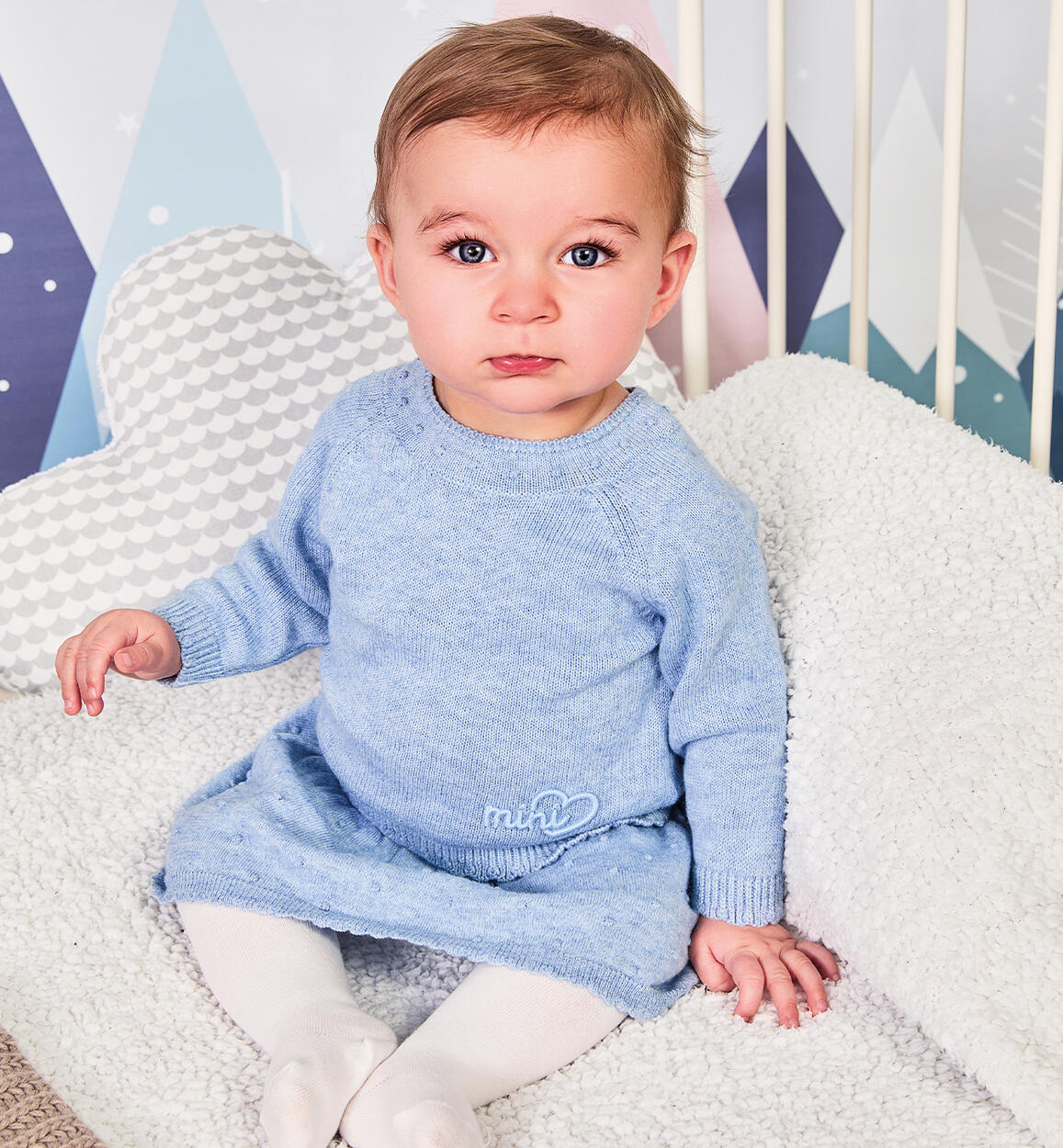 Completo bimba con gonna AZZURRO iDO