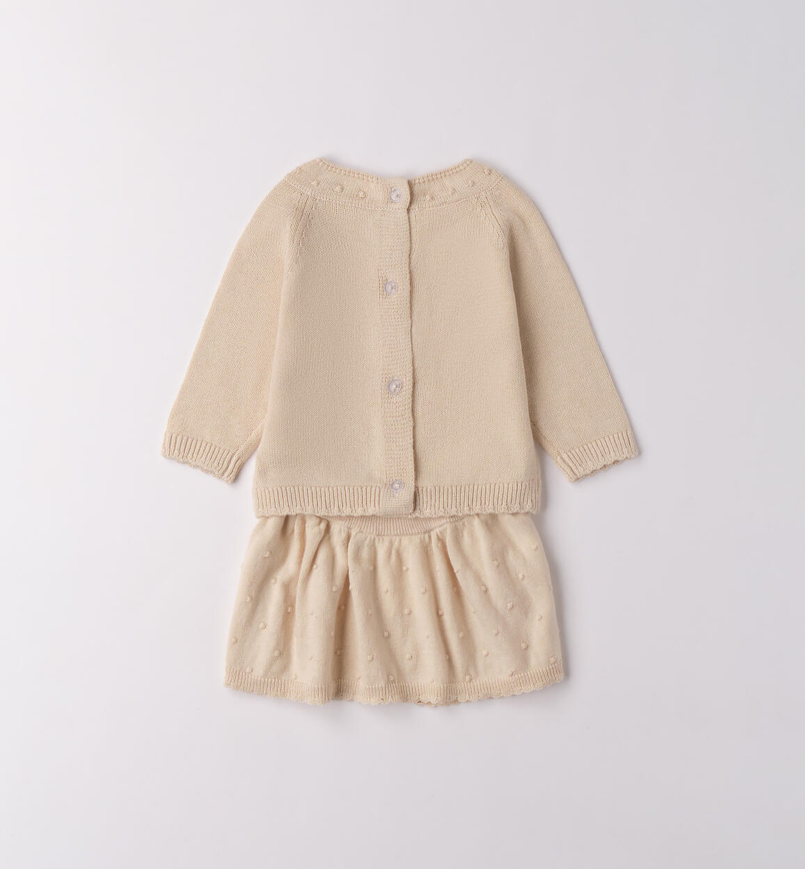 Completo bimba con gonna ECRU'-0164 - 0864F11800
