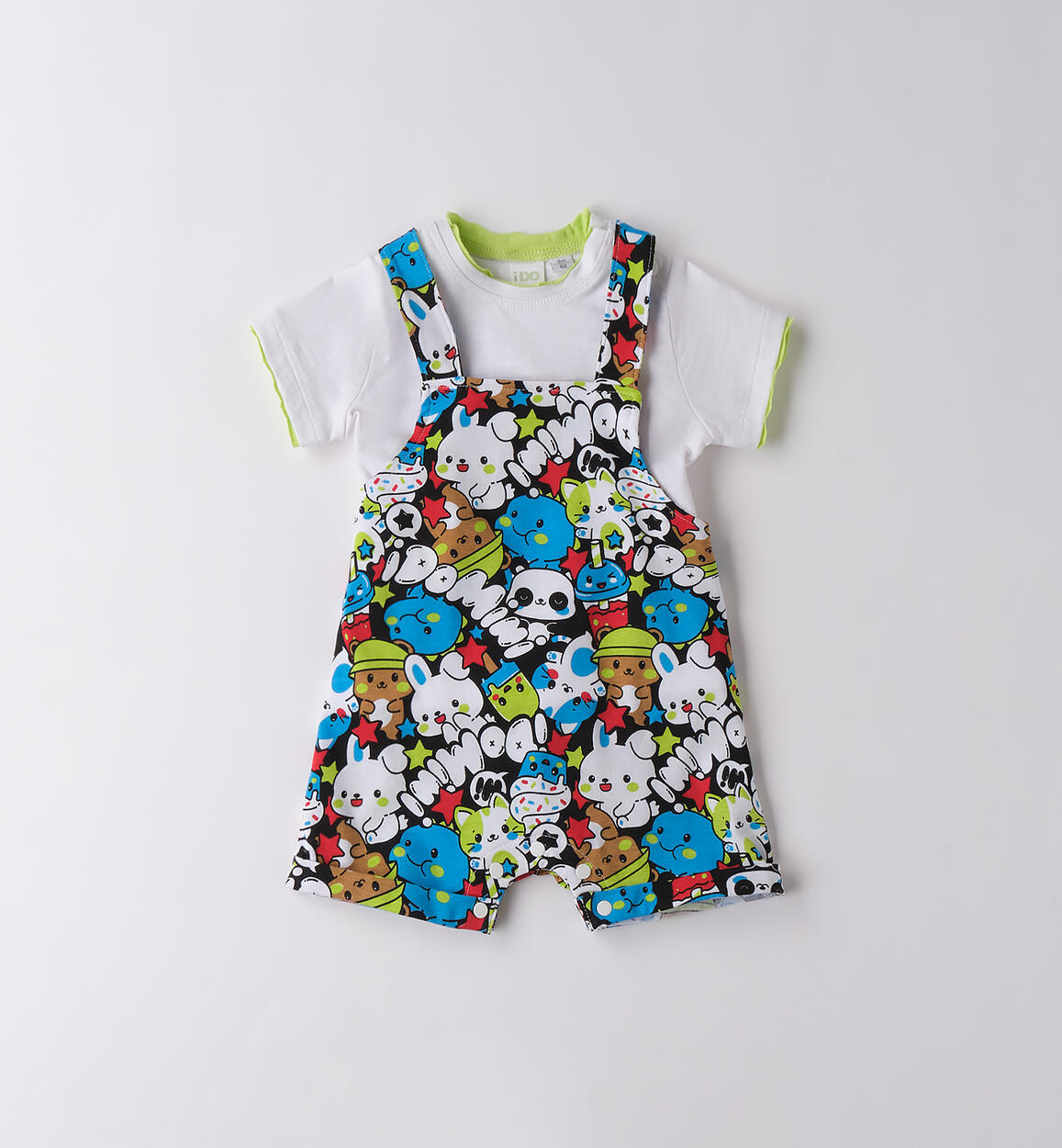 Completo bimbo con salopette GIALLO iDO