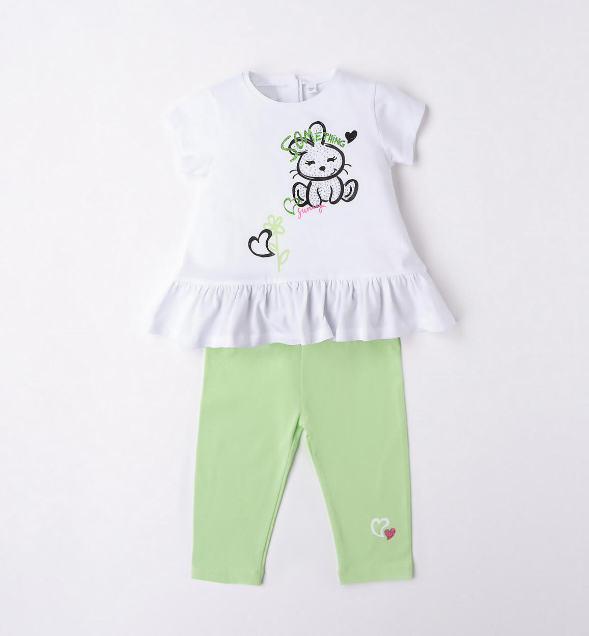 Completo coniglietto bambina BIANCO Sarabanda