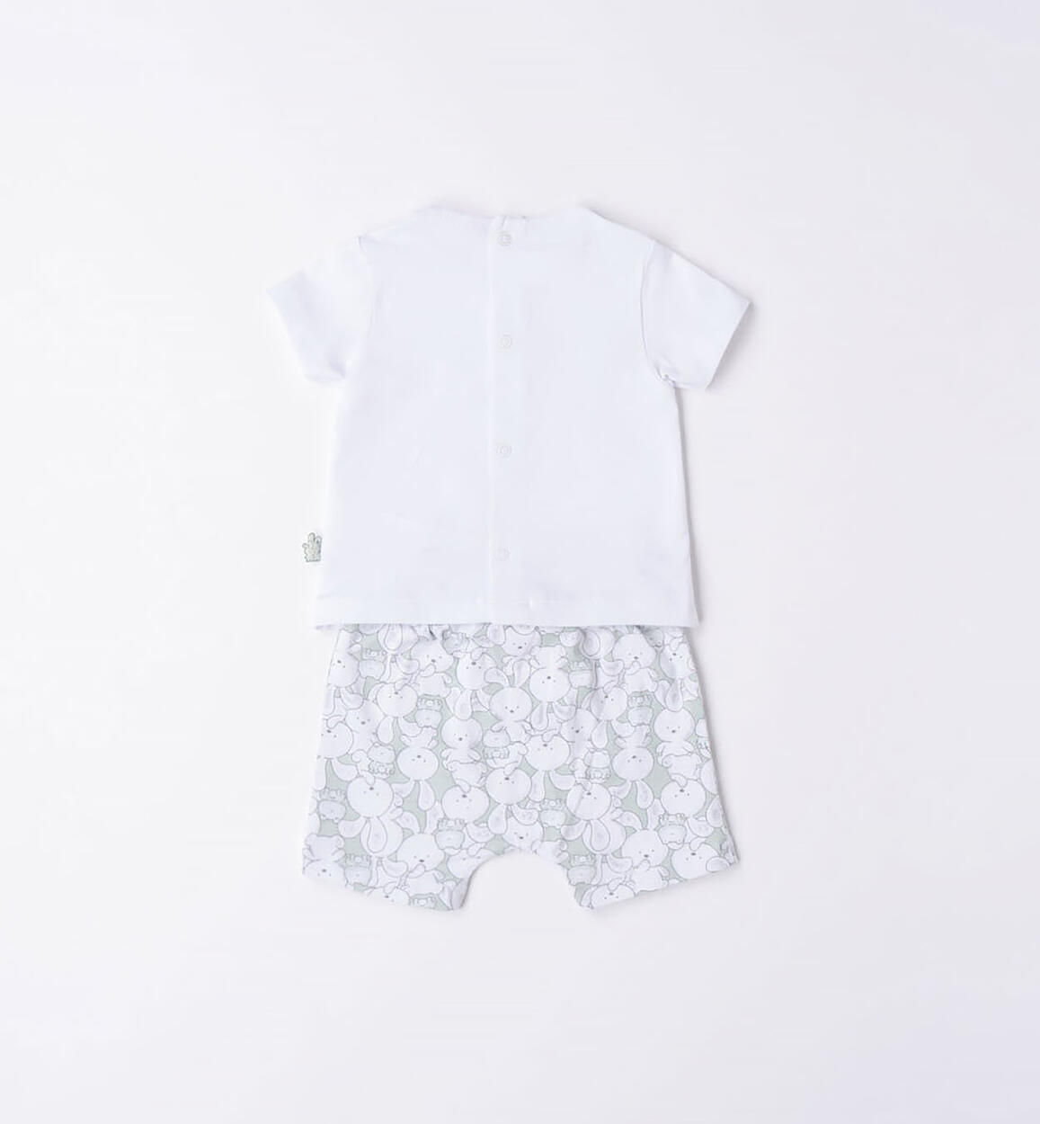 Completo corto neonati coniglietti BIANCO-0113 - 0874615100