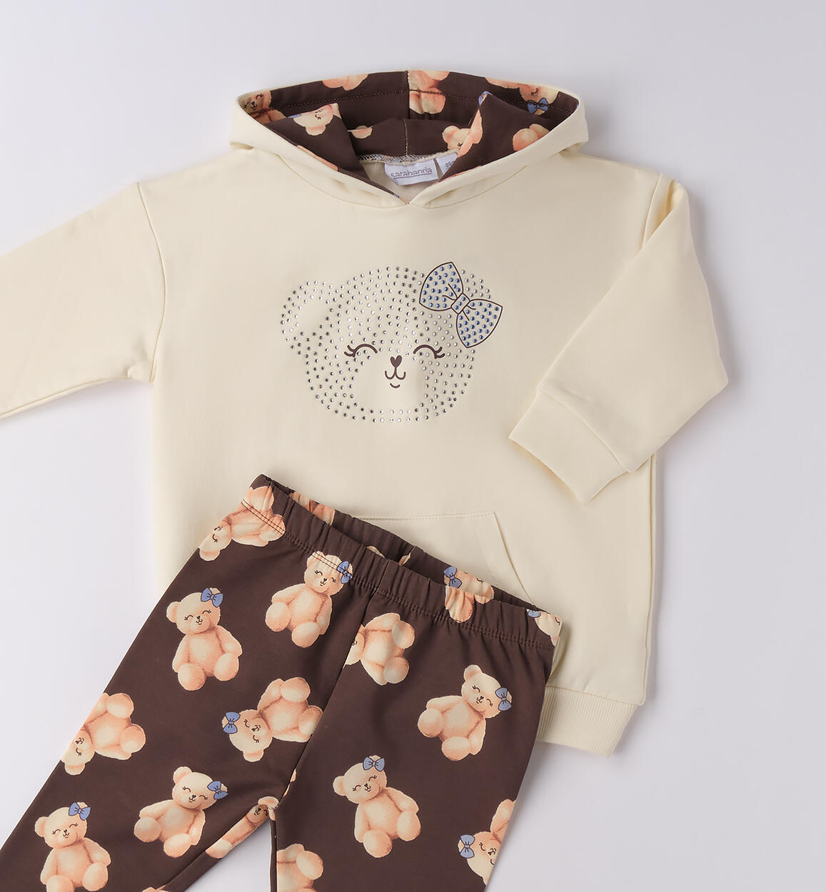 Completo da bambina CREMA-0921 - 1040F21600