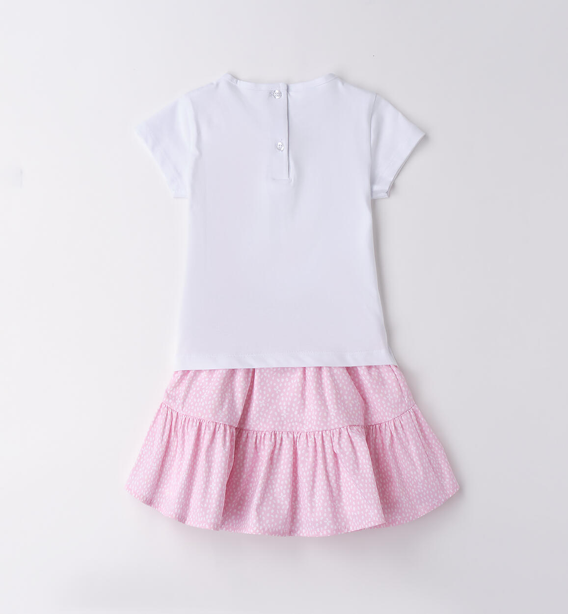 Completo da bambina ROSA-BIANCO-6BLB - 1044B30700