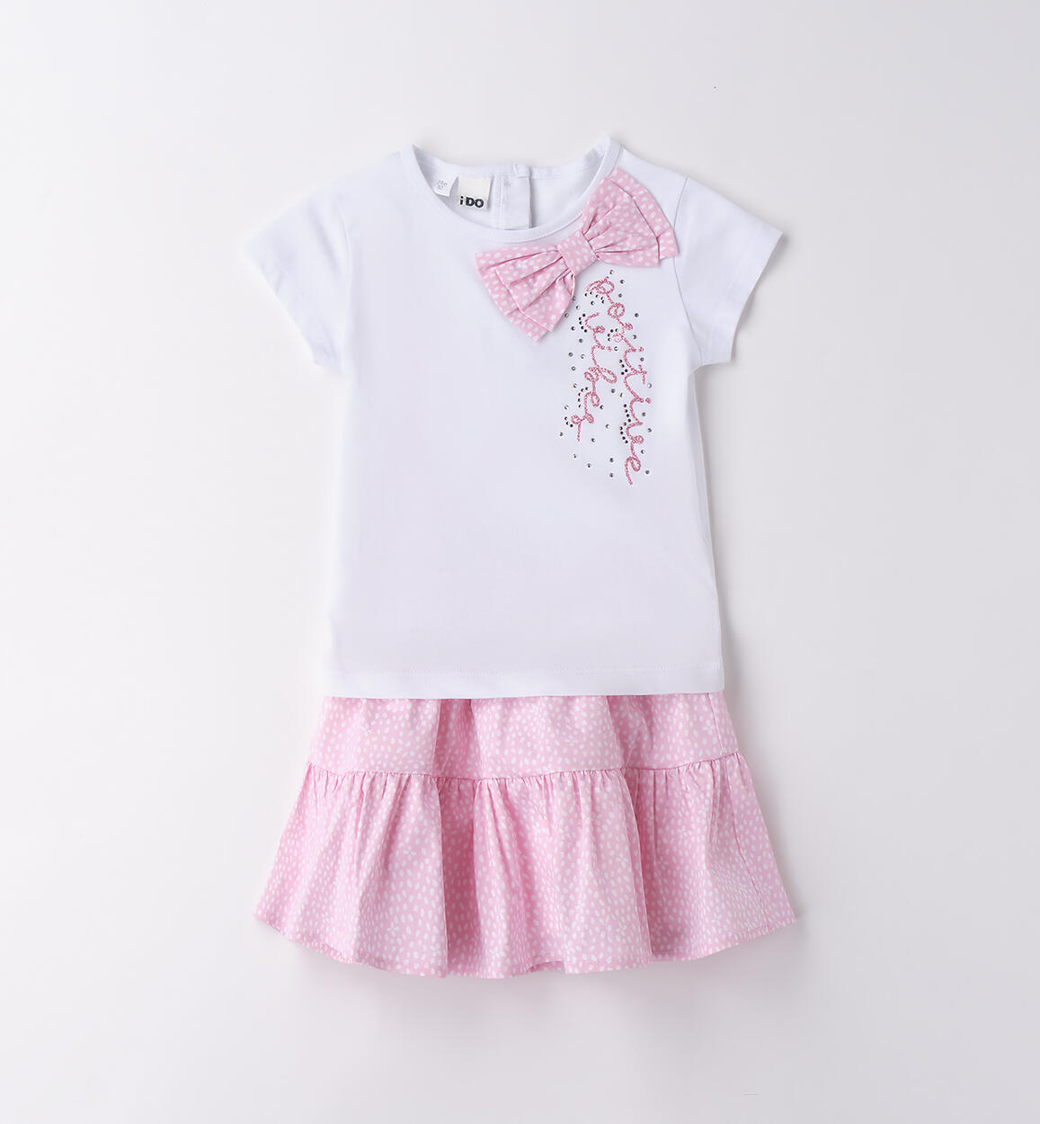 Completo da bambina ROSA-BIANCO-6BLB - 1044B30700