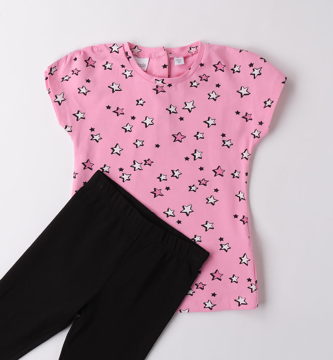 Completo da bambina Sarabanda ROSA-NERO-6BEC - 1870B254G0