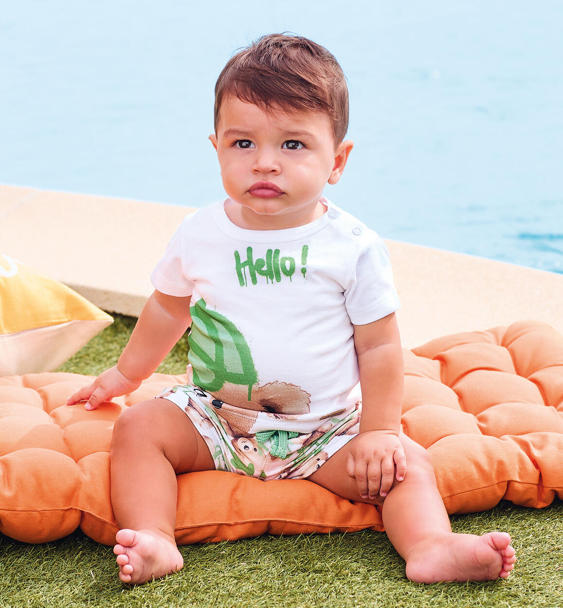 Completo da neonato Minibanda BIANCO Minibanda