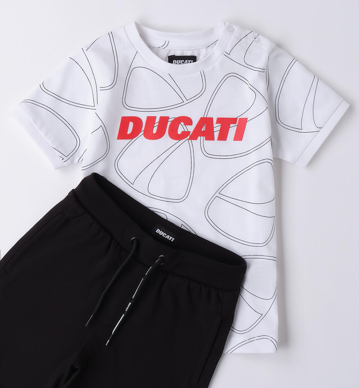Completo Ducati da bambino BIANCO-NERO-6BRB - 127GB60500