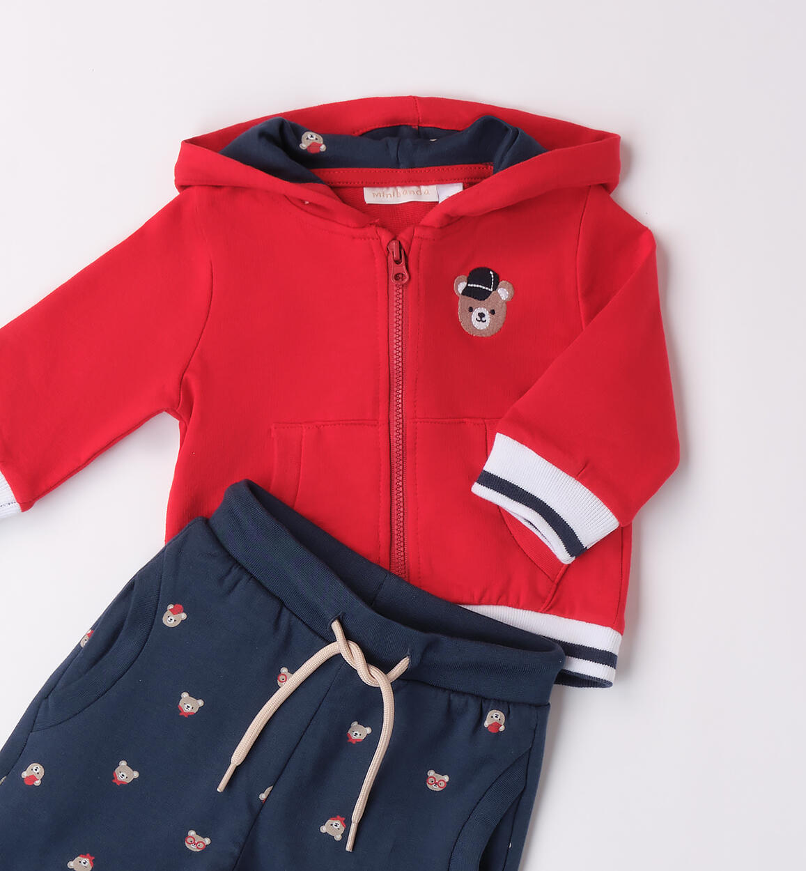 Completo due pezzi neonato ROSSO-2251 - 0023B65400