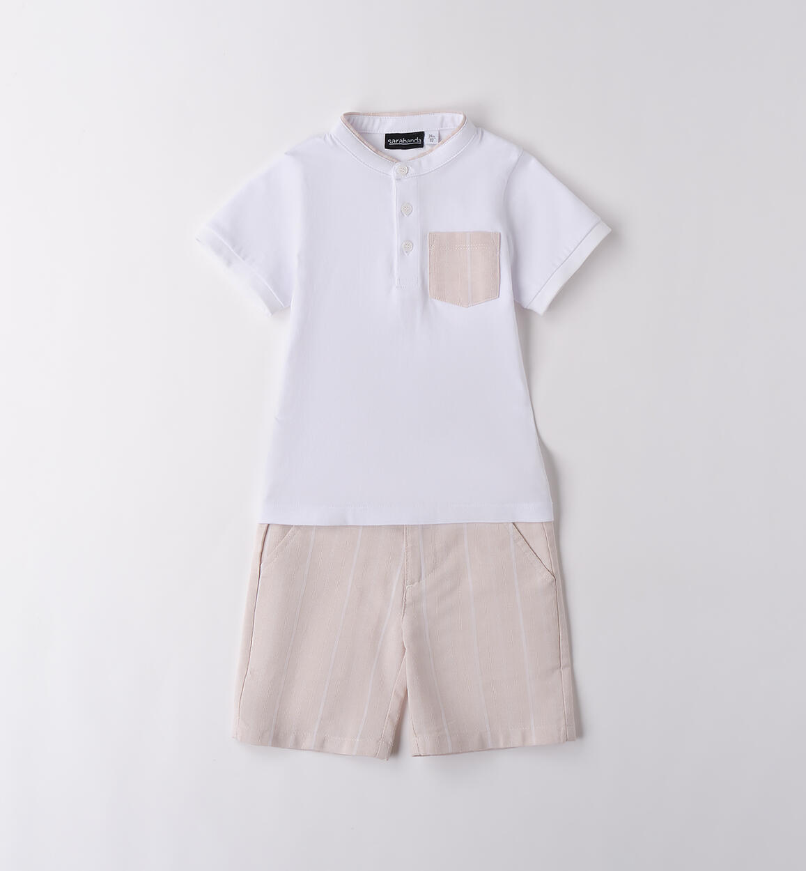 Completo elegante bambino BIANCO Sarabanda