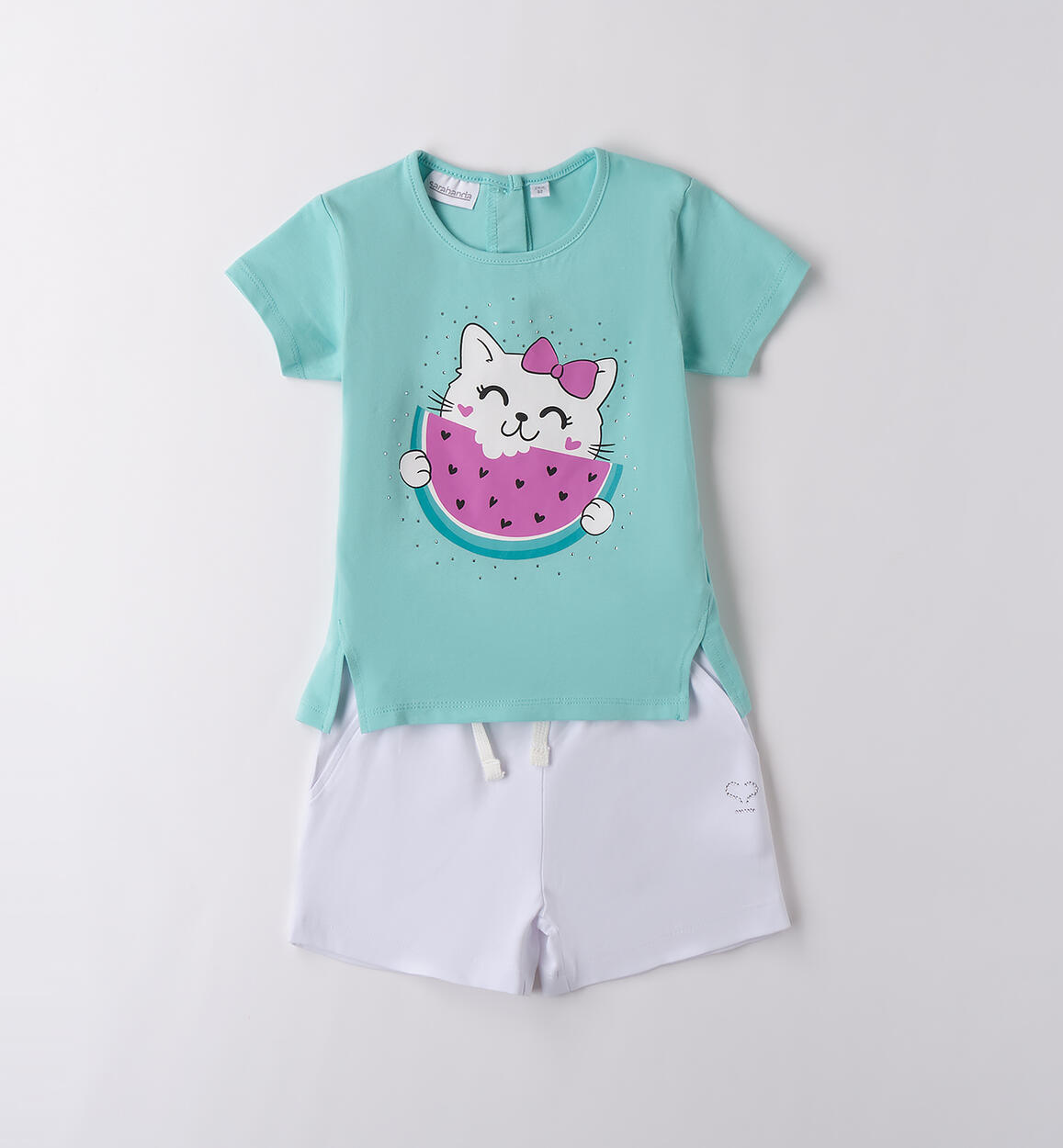 Completo estivo bambina VERDE Sarabanda