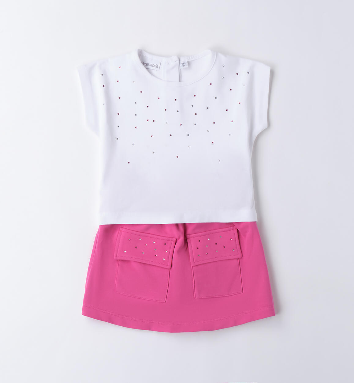 Completo estivo per bambina BIANCO Sarabanda