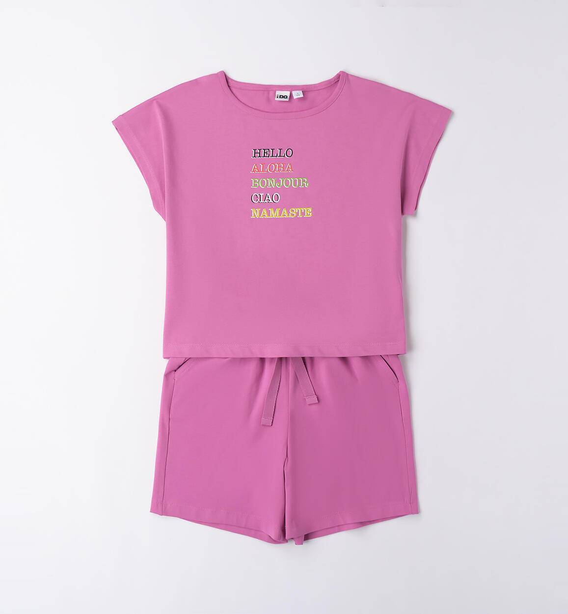 Completo estivo ragazza iDO ROSA iDO
