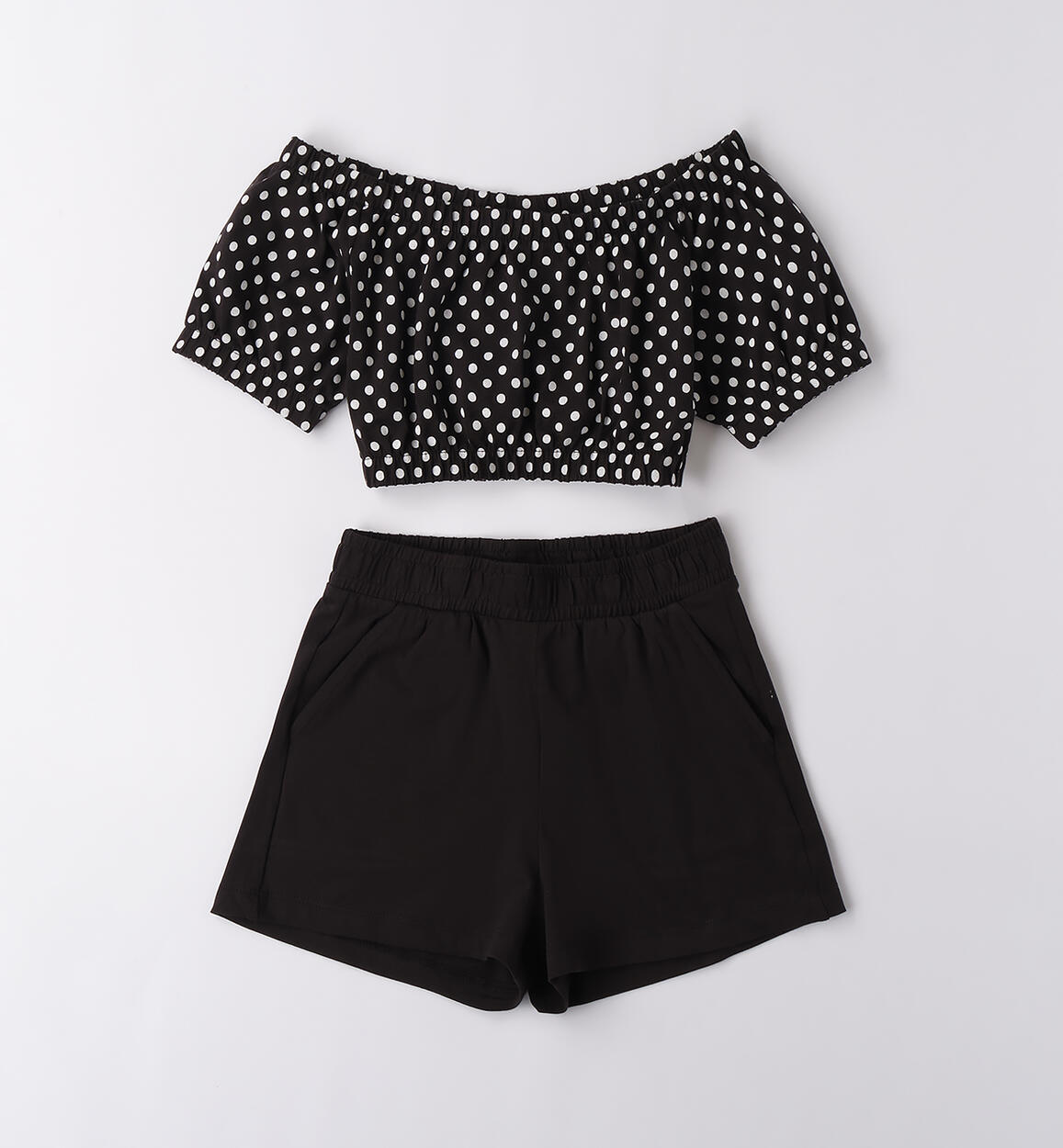 Completo estivo ragazza NERO iDO