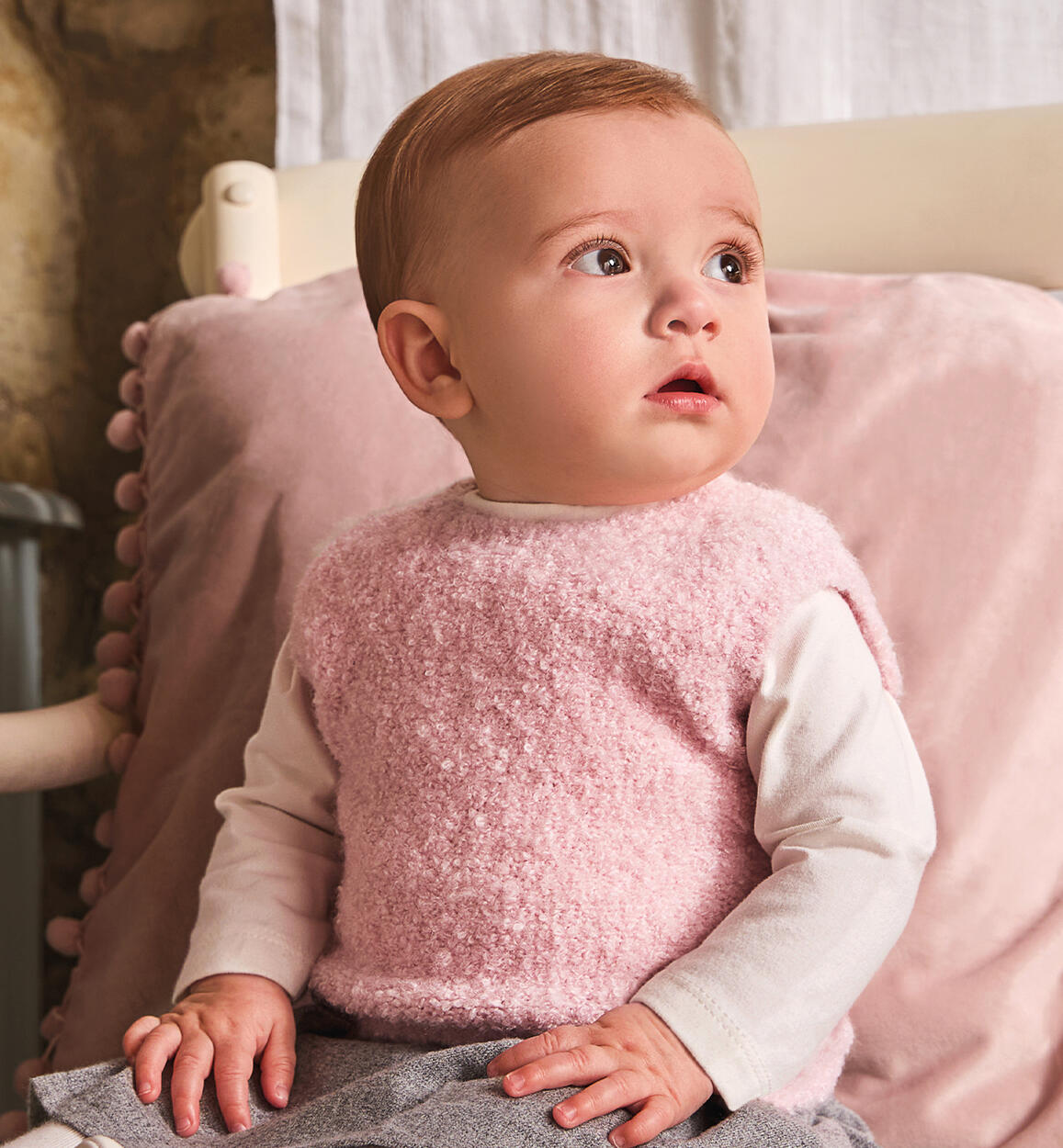 Completo gilet e maglietta ROSA Minibanda