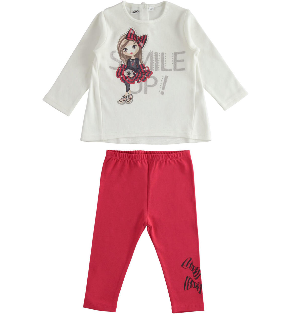 Girl's leggings and sweater set from 9 months to 8 years iDO CREAM iDO