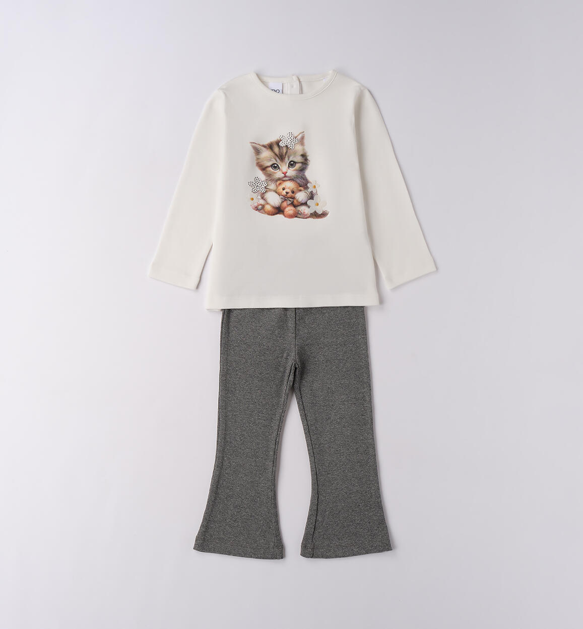 Completo leggings e maglia bambina PANNA-0112 - 1044F34700