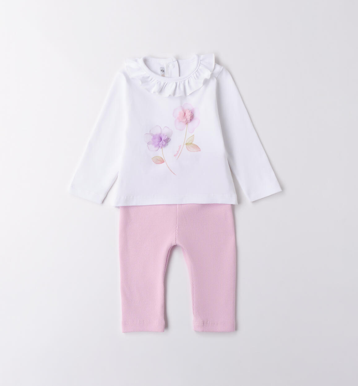 Completo Minibanda da neonata BIANCO Minibanda