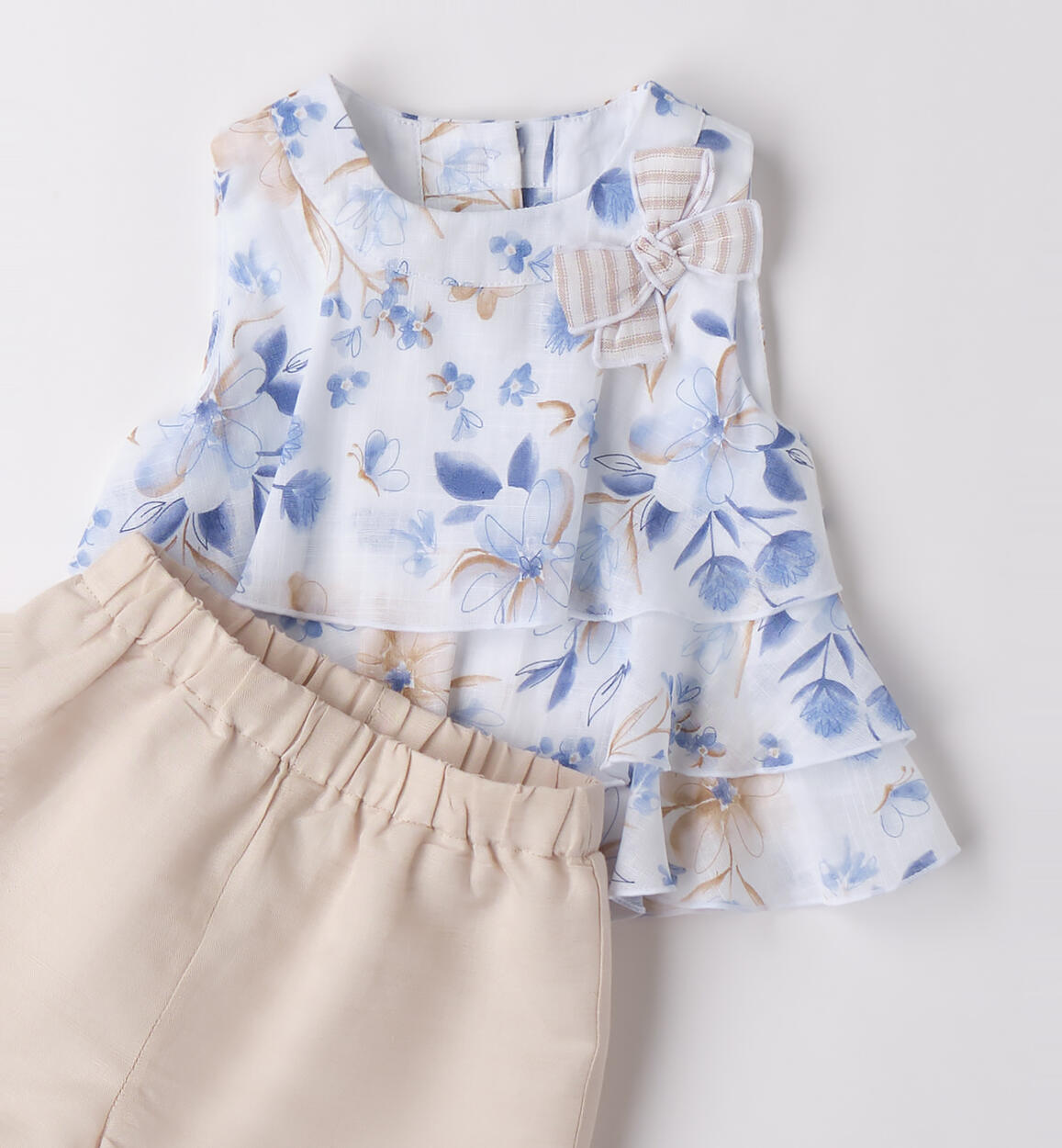 Completo Minibanda due pezzi BIANCO-AZZURRO-6BDA - 0873B75100