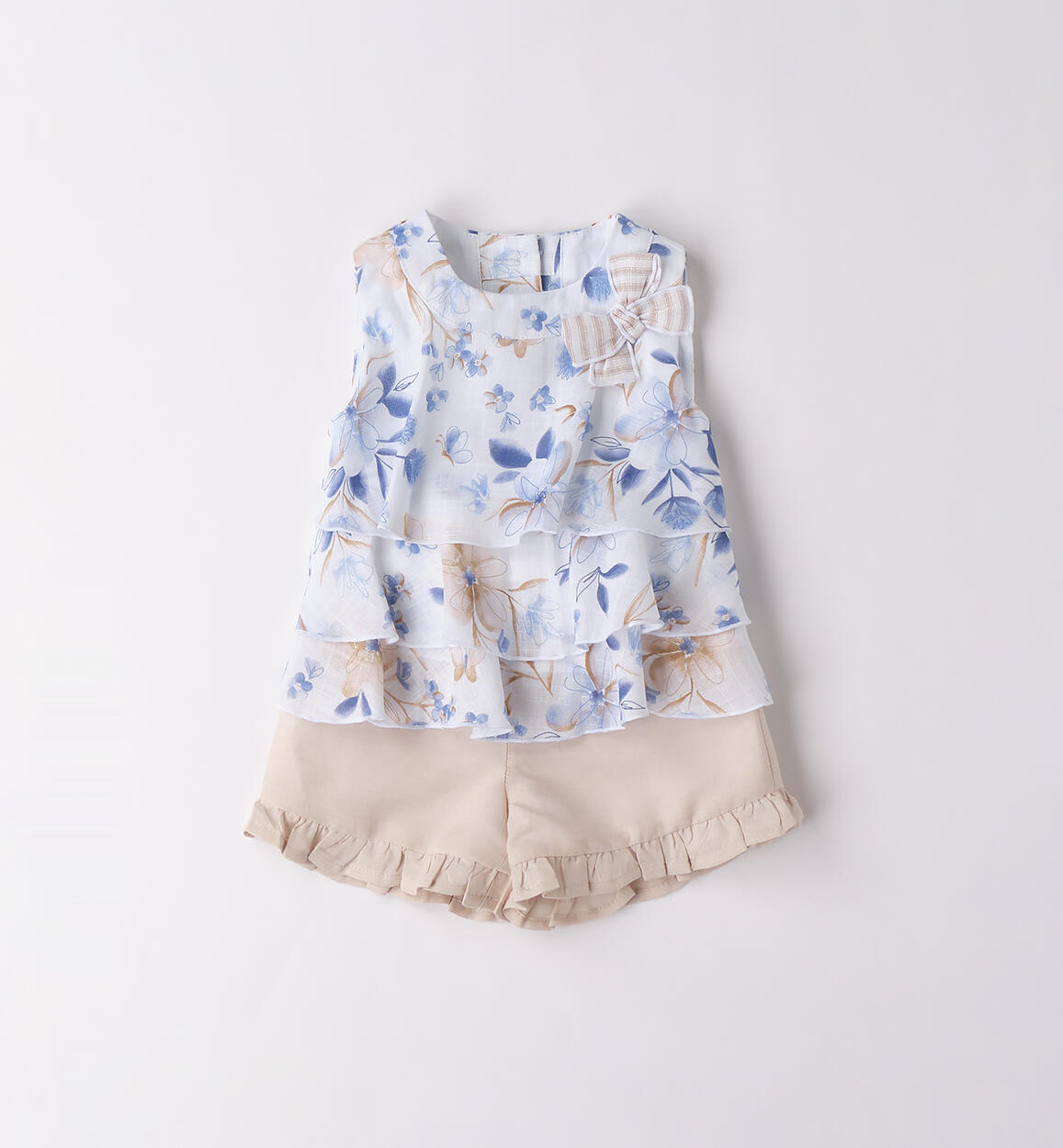 Completo Minibanda due pezzi BIANCO-AZZURRO-6BDA - 0873B75100