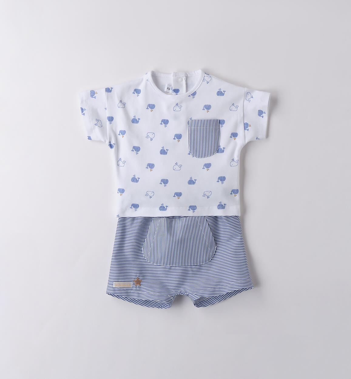 Completo Minibanda neonato BIANCO Minibanda