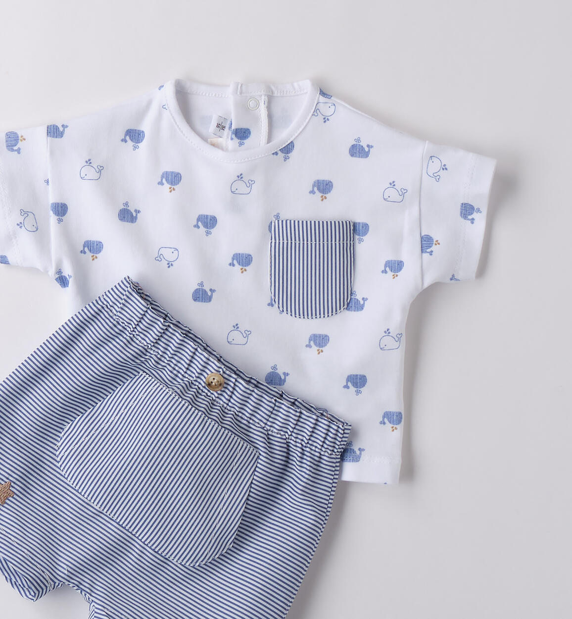 Completo Minibanda neonato BIANCO-ROYAL-6BES - 0273B68000