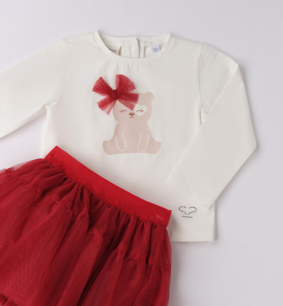 Completo natalizio bambina PANNA-0112 - 1860F37100