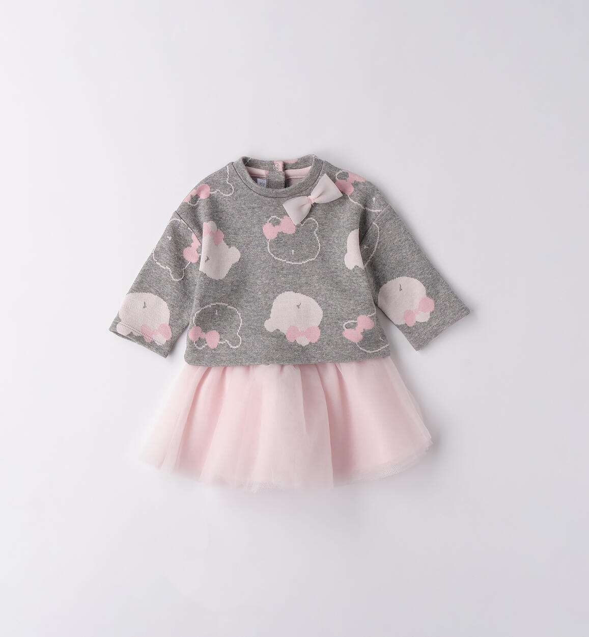 Completo neonata 2 pezzi GRIGIO Minibanda