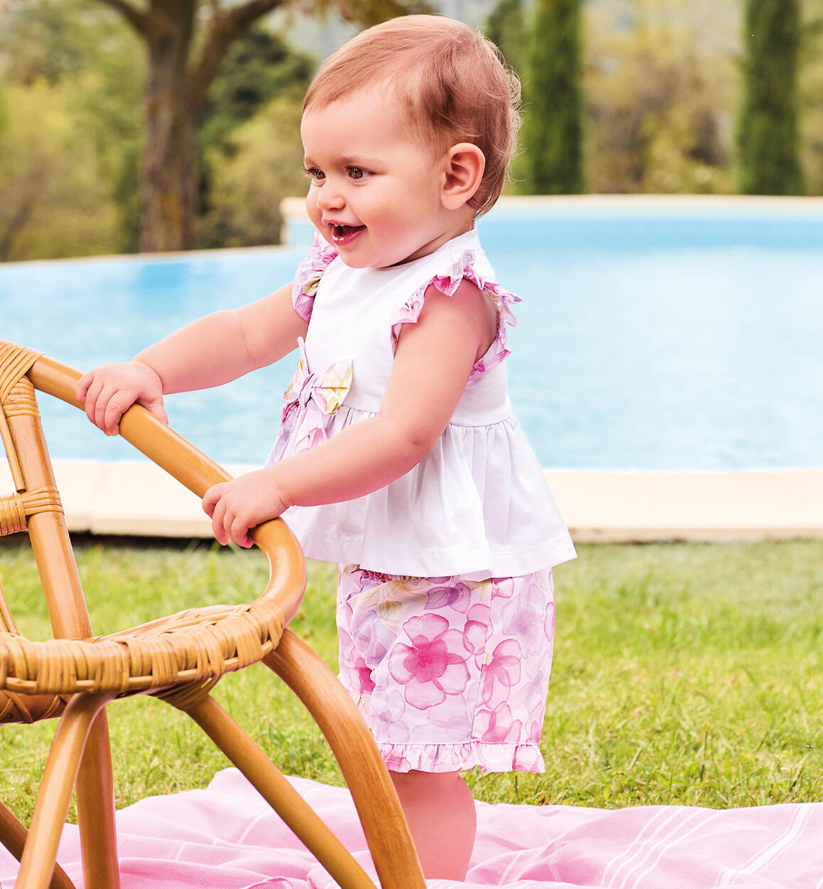 Completo neonata estivo BIANCO Minibanda