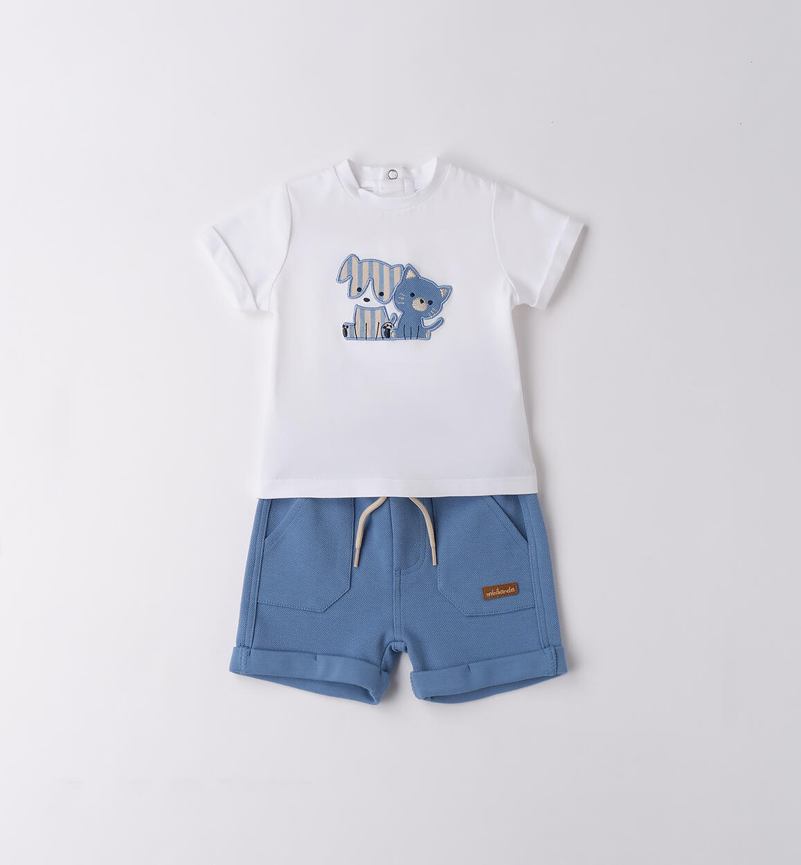 Completo neonato estivo BIANCO Minibanda