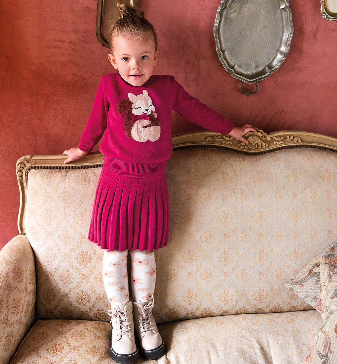 Completo per bambina ROSSO Sarabanda