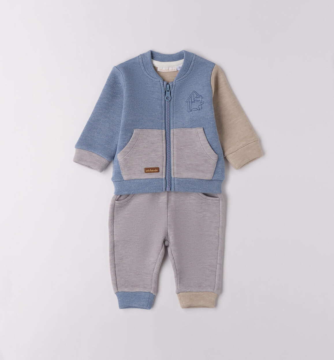 Completo per bimbo neonato AZZURRO Minibanda