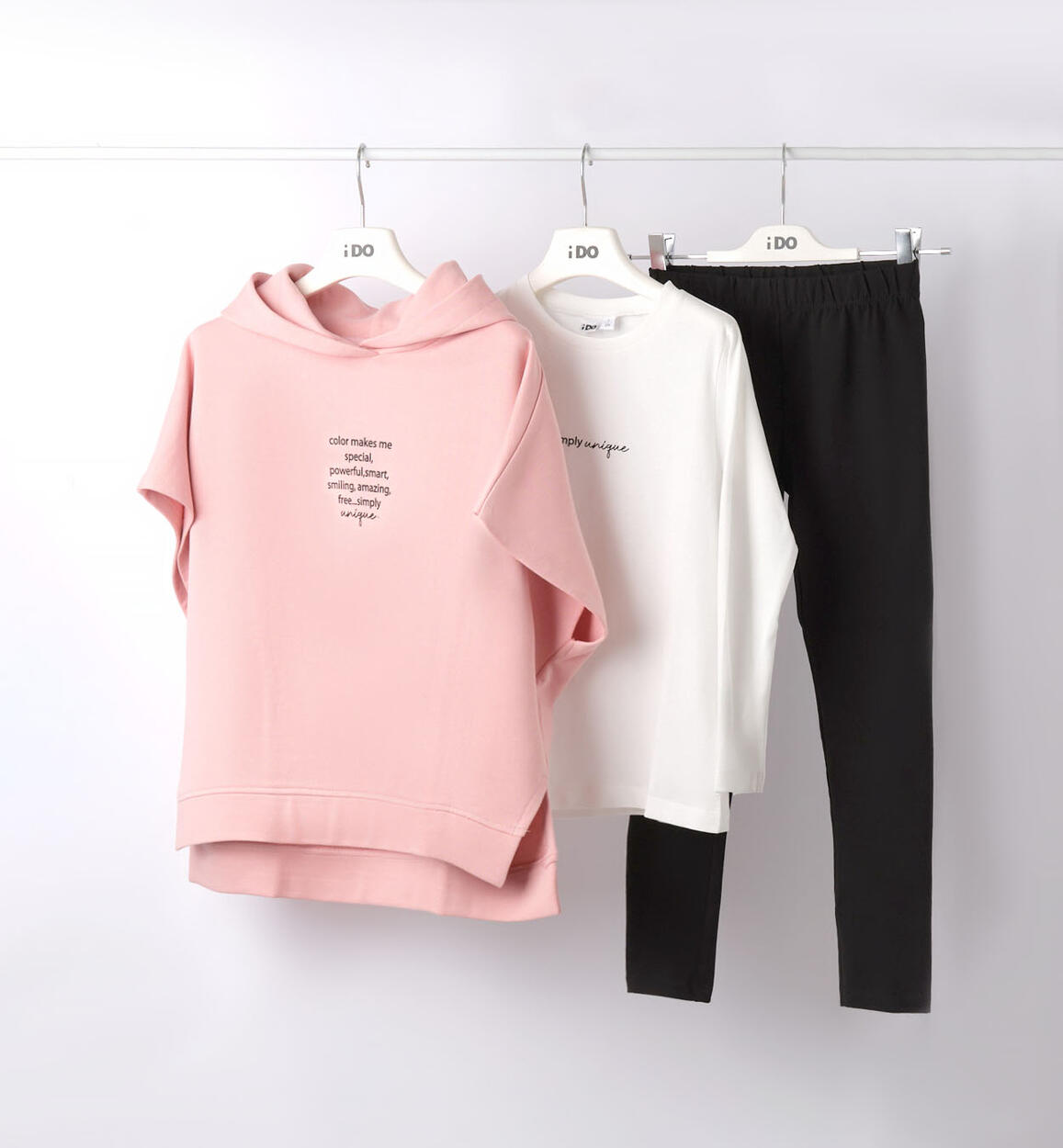 iDO three-piece set for girls from 8 to 16 years PINK iDO