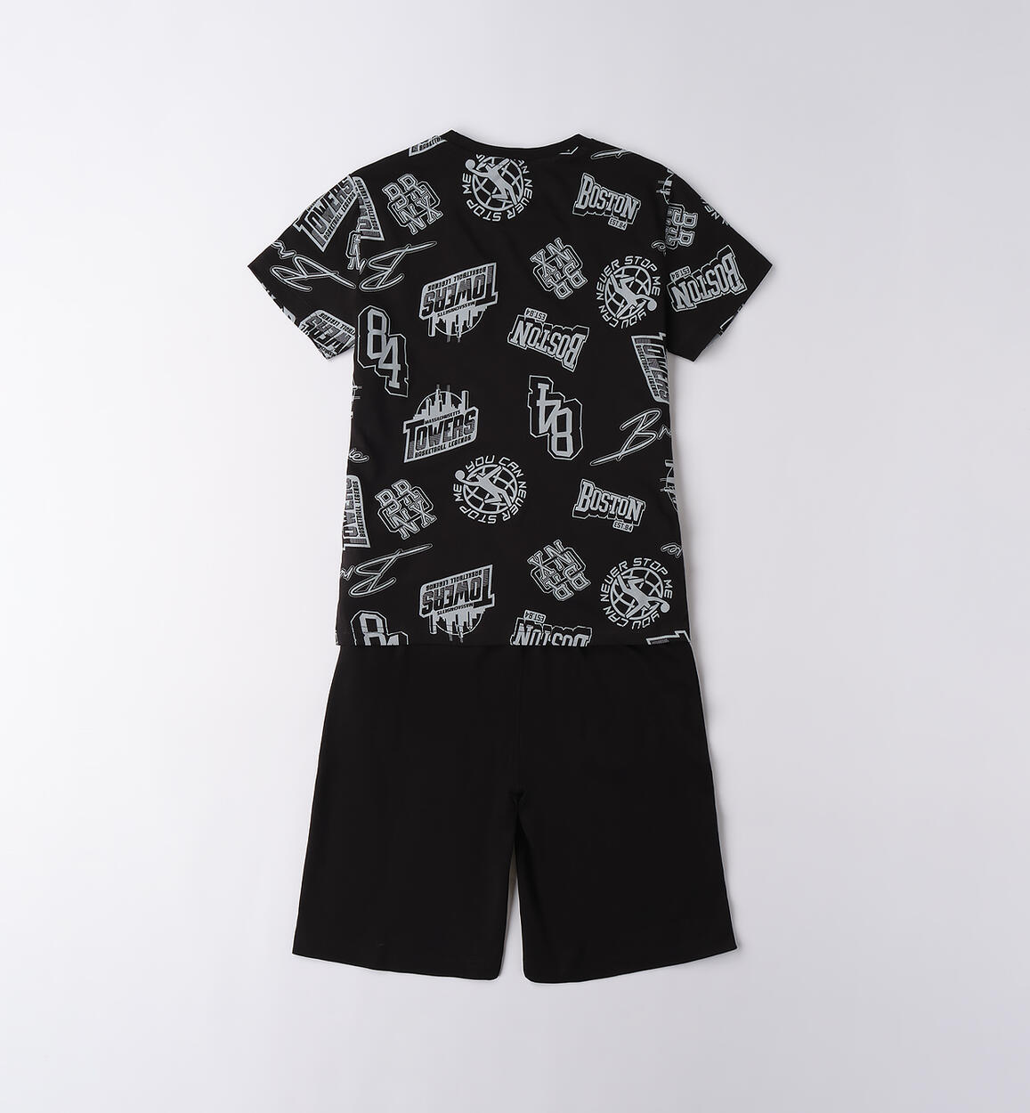 Boy's cotton suit NERO-GRIGIO-6BMW - 2834B80100