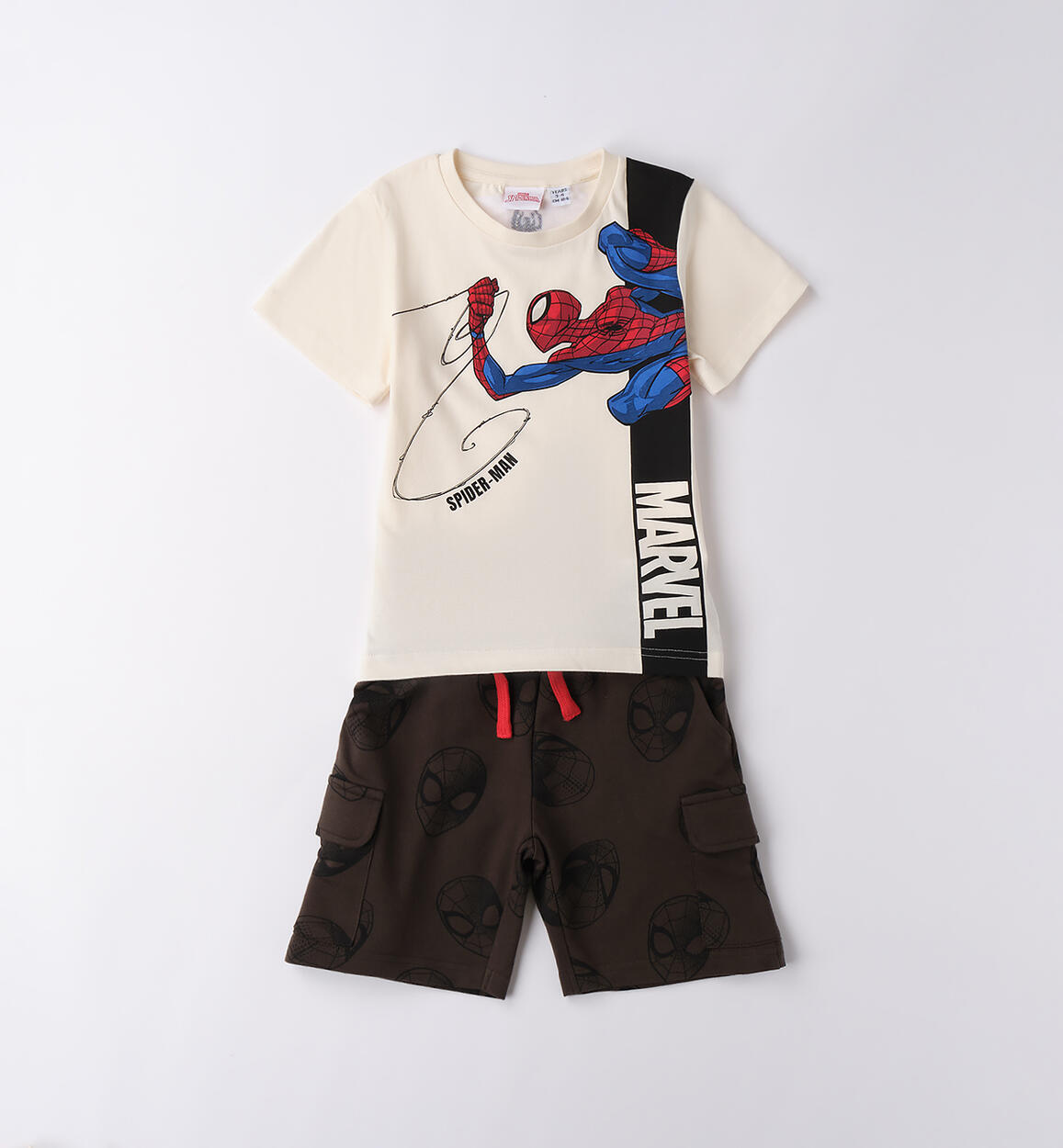 Completo Spider Man per bambino BIANCO SPECIAL PROJECT