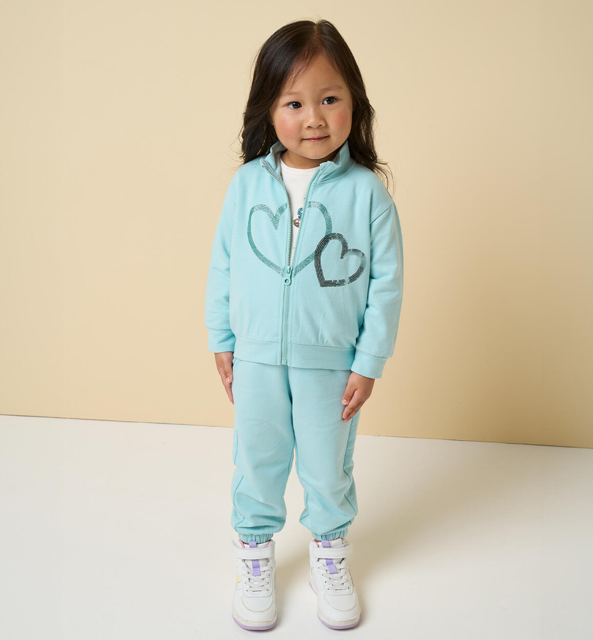 Completo sportivo bambina VERDE iDO