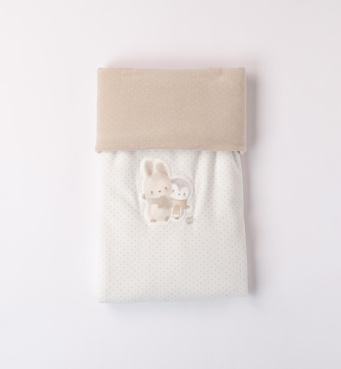 Coperta neonato modello unisex BEIGE Minibanda