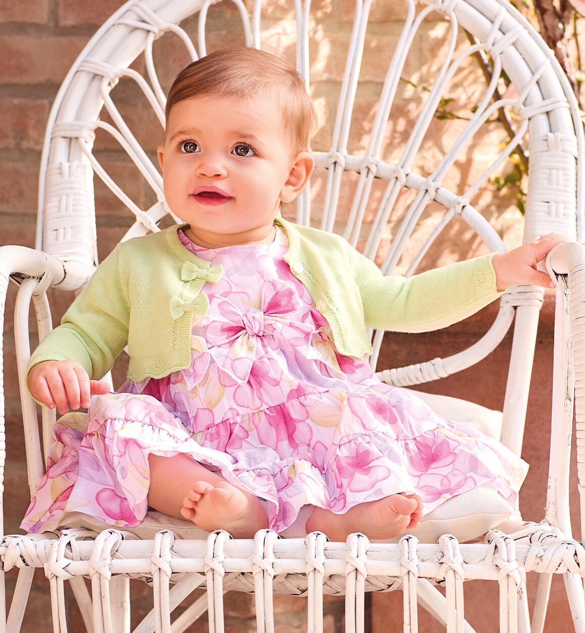 Coprispalle bimba cerimonia VERDE Minibanda