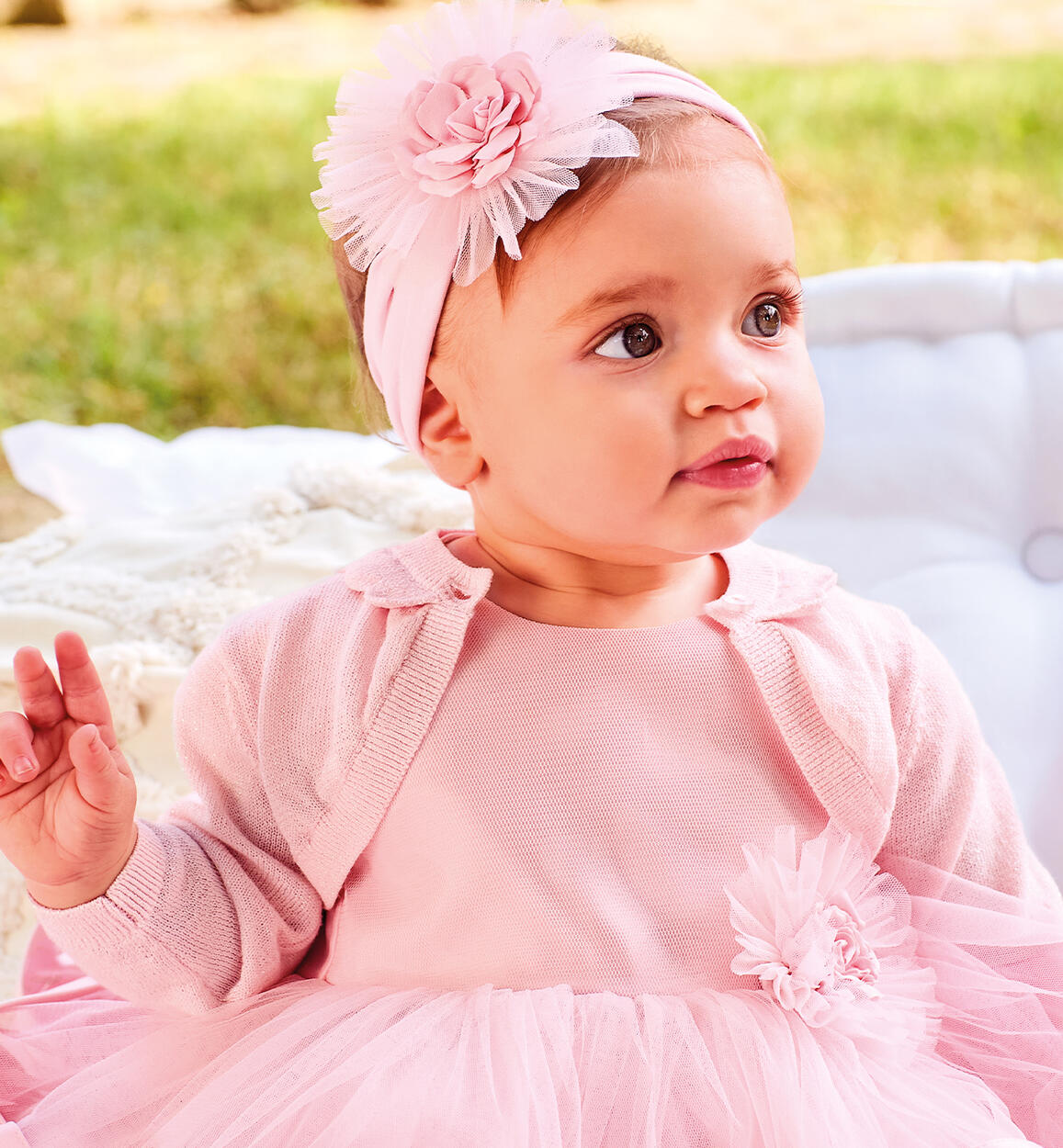 Coprispalle cerimonia bimba ROSA-2765 - 0083B76300