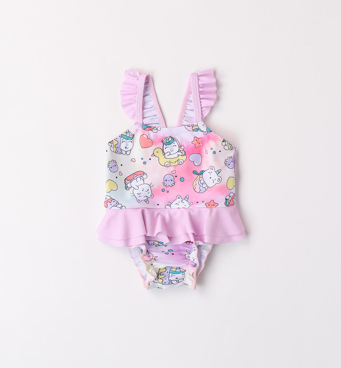 Costume intero neonata BIANCO-MULTICOLOR-6BFP - 0054B96900