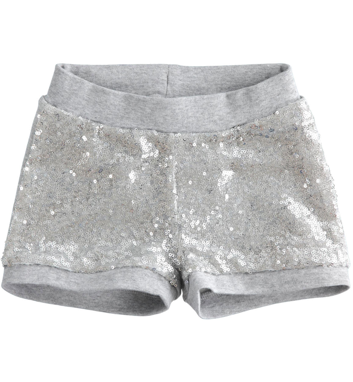 Short in felpa leggera con paillettes per bambina da 6 mesi a 7 anni  Sarabanda - PANTALONI - 0-18 Mesi - Bambina