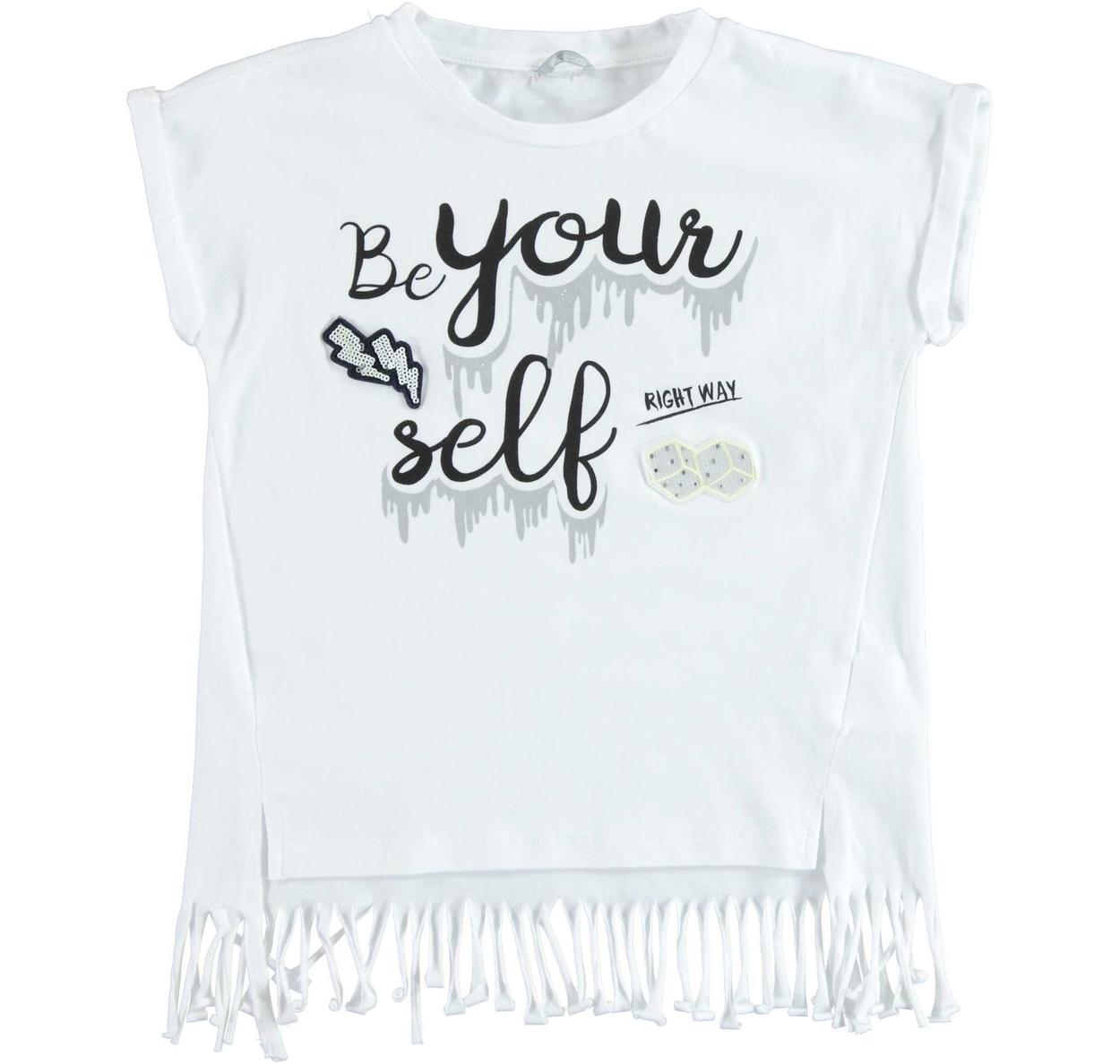 t shirt con frange