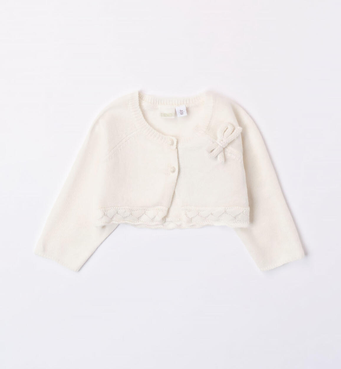 iDO elegant cardigan for girls from 1 to 24 months CREAM iDO