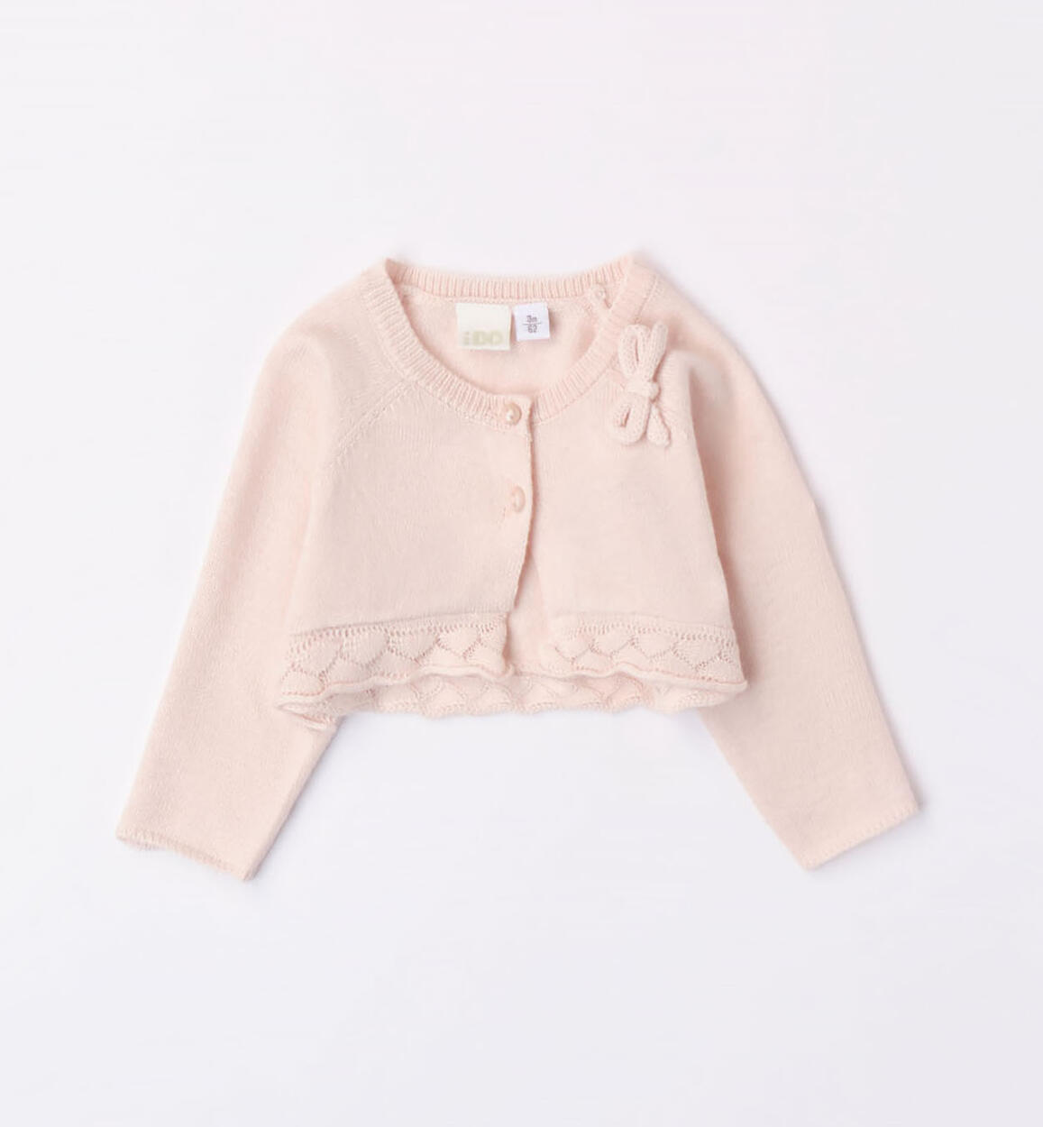 iDO elegant cardigan for girls from 1 to 24 months PINK iDO
